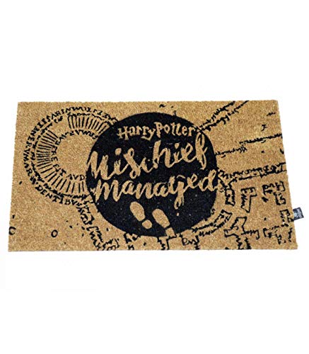 Harry Potter Felpudo Mischief Managed Doormat Official Merchandising Referencia DD Textiles del hogar Unisex Adulto, Multicolor (Multicolor), única