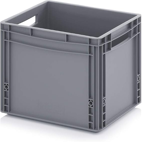 Solent Plastics Auer Packaging EG 43/32 Euro Container Solid Stacking 40 x 30 x 32cm