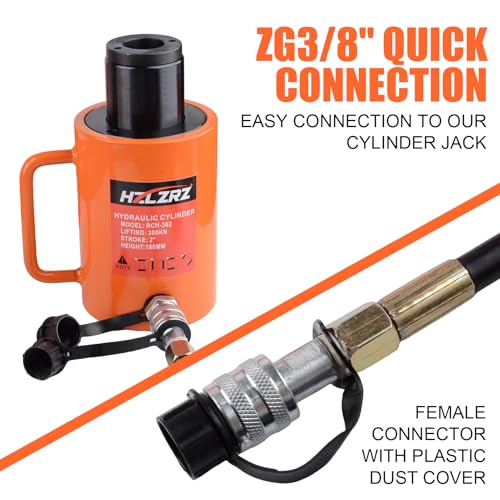 Image of HZLZRZ CP-700 Hydraulic Pump Hand Operated Pump Hydraulic Hand Pump Manual Pump for Porta Power and Jack (1000psi) (HZ-700)
