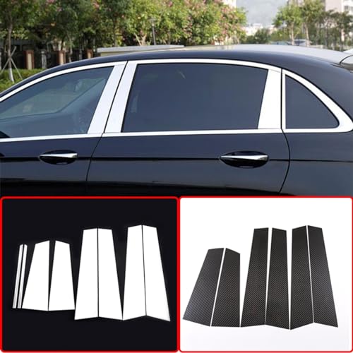 Kit de embellecedor de poste de ventana de aluminio (8 uds) para Benz W213 16-19 2