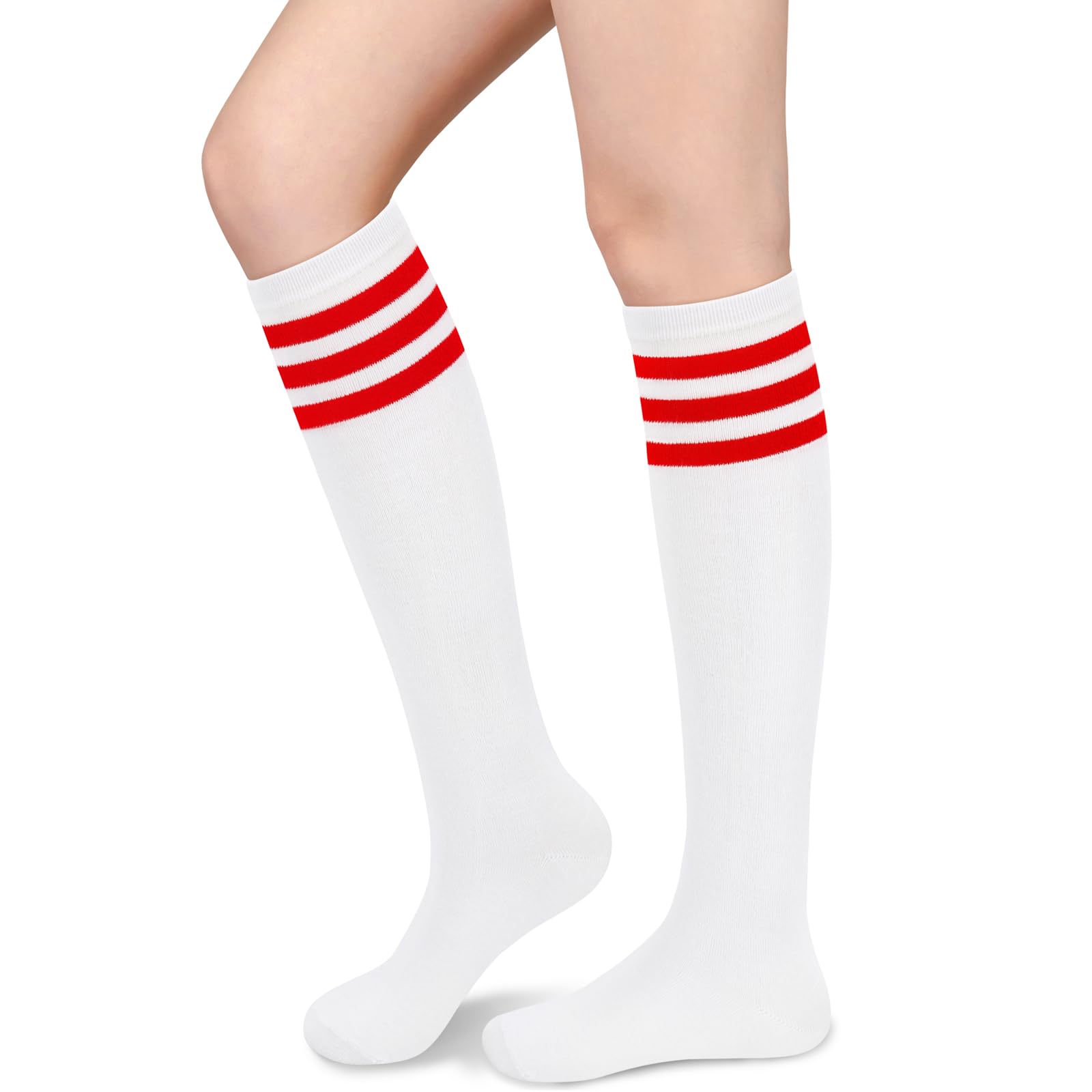 Knee High Socks for Women Knee Socks Tube Socks Womens Athletic Socks  Cotton Tall Socks Long Socks Knee High Stockings