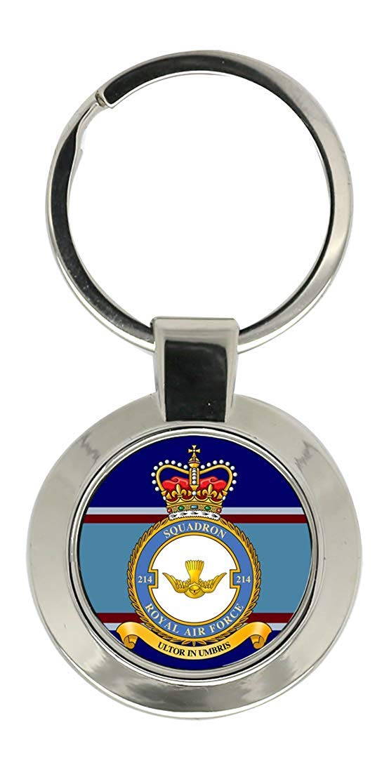 Giftshop Uk Unisex Silver Coloured Metal 214 Squadron, Raf Key Ring