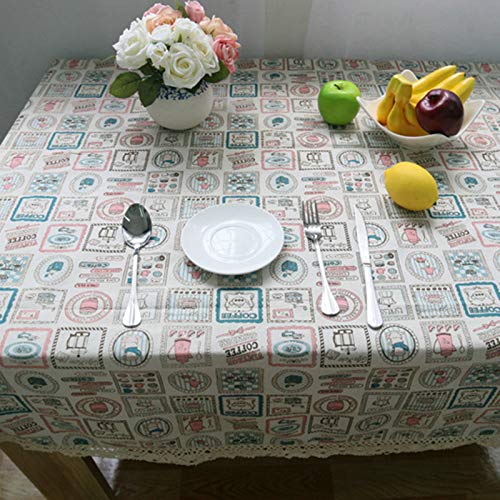 Nappe petites icônes mignonnes en coton avec fond décoratif moderne