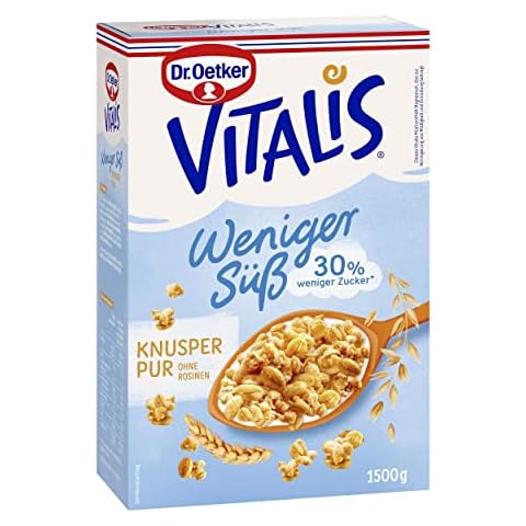 Dr. Oetker Vitalis Weniger Süß Cover