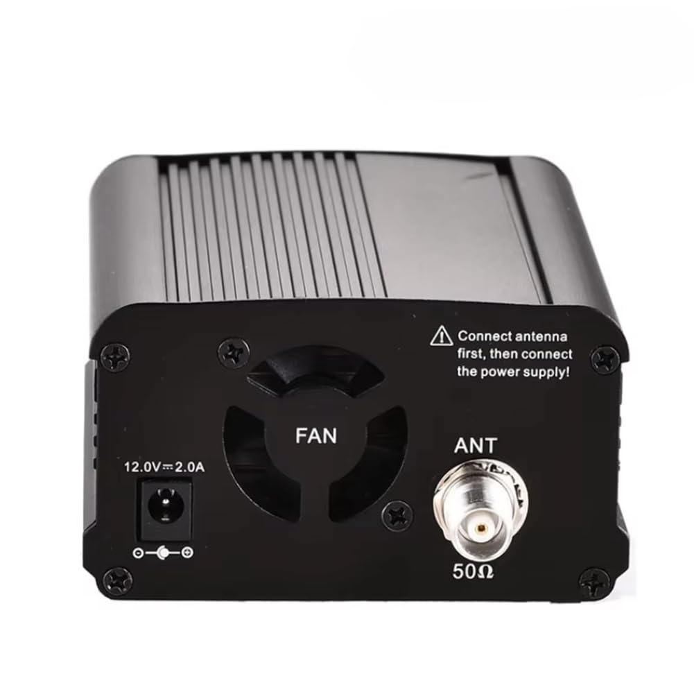 Transmisor de Radio FM de 1 W y 7 W CZE-7C, Amplificador Inalámbrico de FM de 76 A 108 MHz con Kit de Antena con Ventosa para Automóvil para Estación de Radio