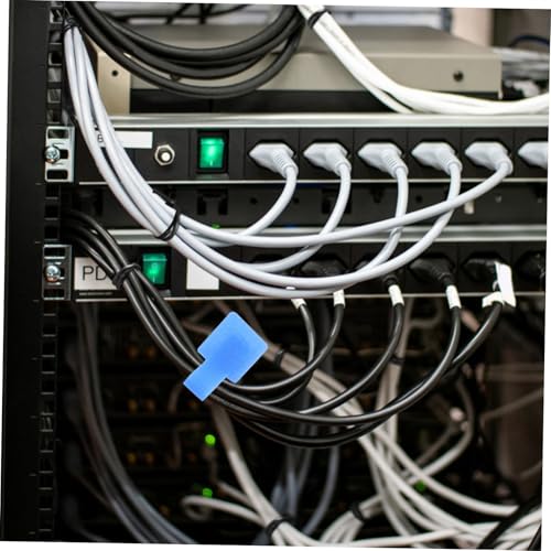 POPETPOP 50pcs Desk Accessories Cord Organizer Cable Straps Easy to Use Wire Management Cable Clips Cord Wrap for Home Office miniatura 5