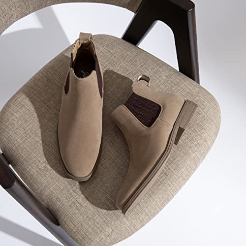 Jousen Men's Chelsea Boots Suede Casual4
