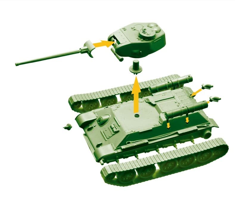 ITALERI 34102 - 1:72 T-34/85 WoT Fast Assembly Kit , Modellbau, Bausatz, Standmodellbau, Basteln, Hobby, Kleben… – Bild 5