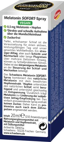 Melatonin Spray von Schaebens, zuckerfrei, 20 ml