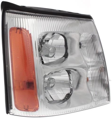 Headlight Headlamp Assembly Composite Clear Lens Passenger Right Side For Cadillac Escalade 2003 2004 2005 2006 - GM2503236