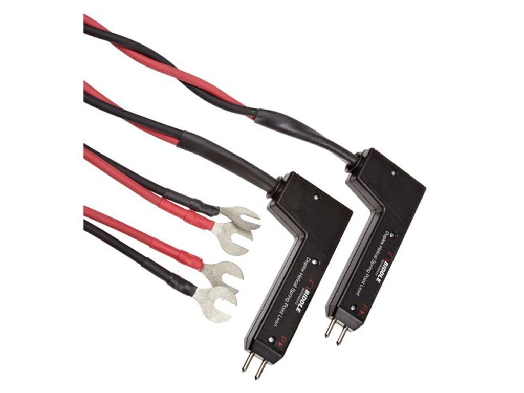 Megger 242011-7 Duplex Test Lead with Helical Spring Point for Digital Low Resistance Ohmmeters, 7' Length