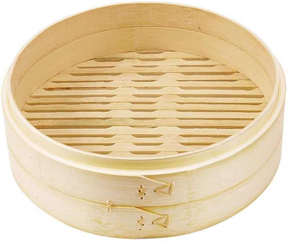 Vaporera De Bambú, Bandeja De Cesta De Vapor De Repuesto, Para Cocinar Multitareas En Muchos Niveles, Rejilla De Vapor Doméstica Manual, Ahorro De Tiempo De Cocción-30cm