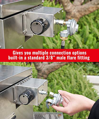 Gaspro Multi-Tasking Propane Infrared Outdoor Cooking Master, Xl Steakhouse & Cast-Iron Griddle 2-In-1, Dustproof Foldable Panel #TOP3