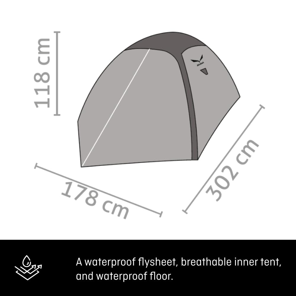 Salewa Atlas lll Backpacking Tent cactus/grey