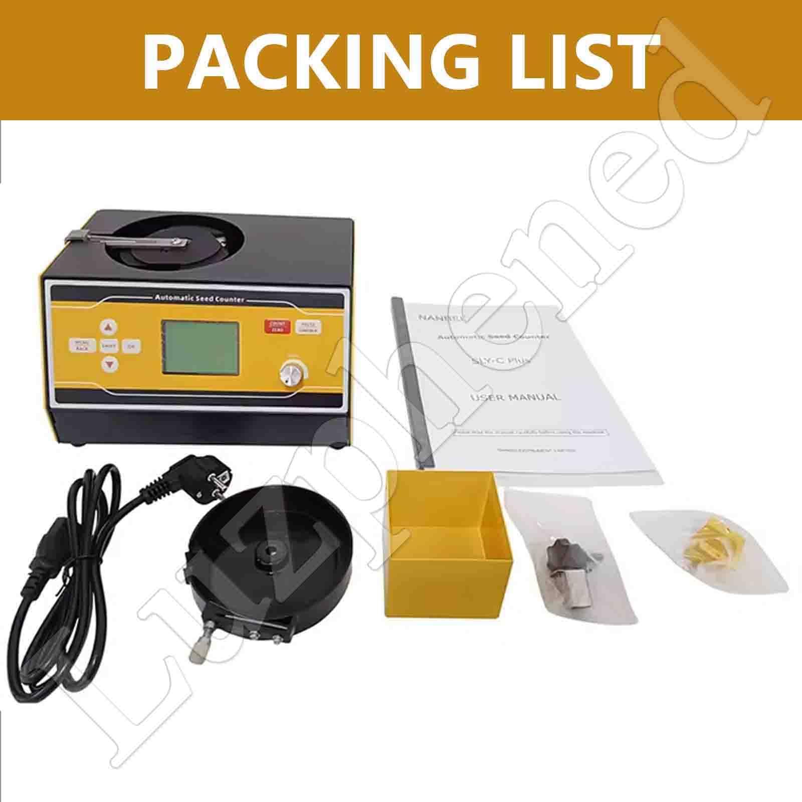 Automatyczna maszyna do liczenia nasion, elektryczne urządzenie do liczenia ryżu, pszenicy, sorgo, kukurydzy, zakres 1-12 mm, dokładność ± 2‰, prędkość ≥ 1000 nasion/min