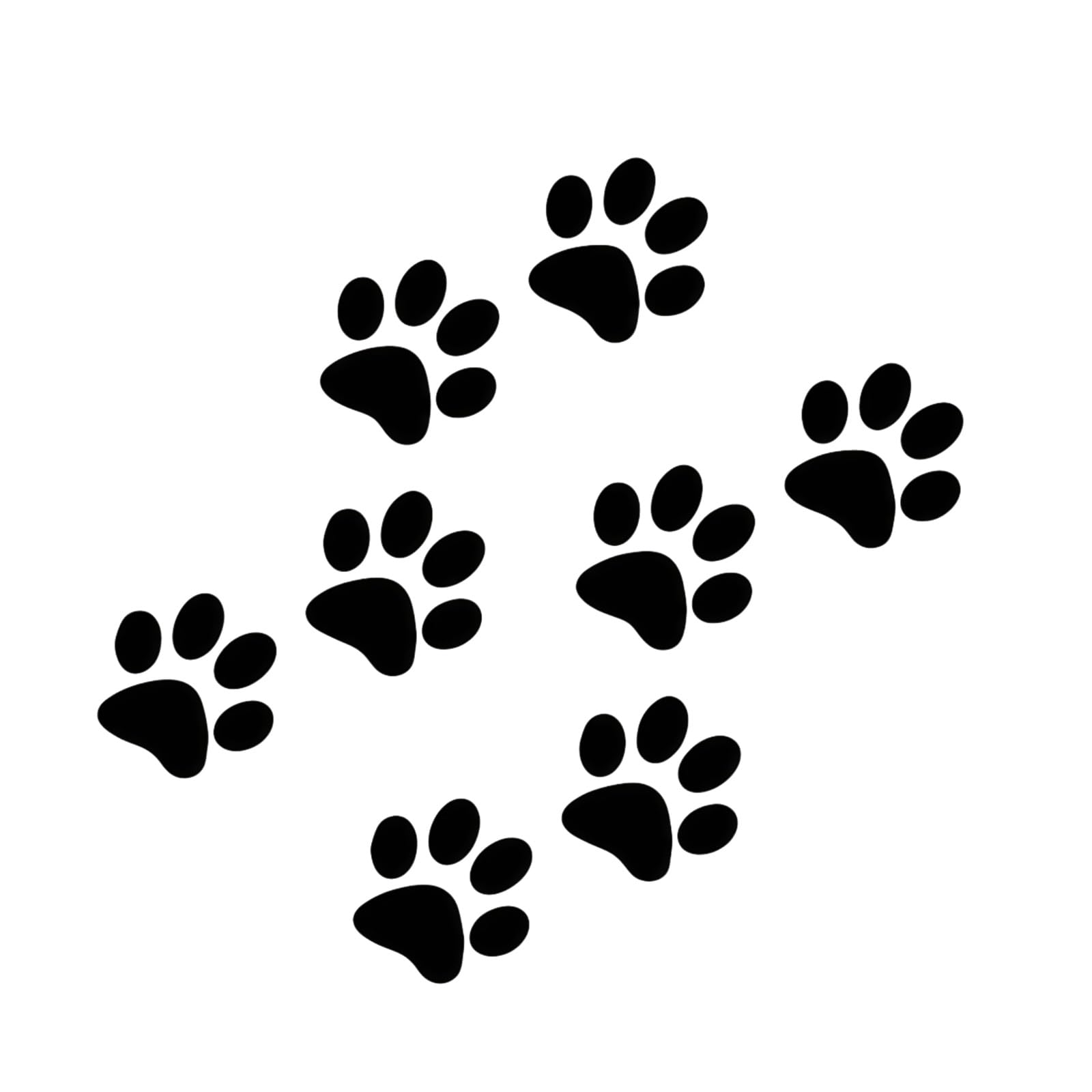 8 Pieces Cats Paws Design Stickers Multipurpose Decorative Sticker for Cars Laptops & Water Bottles Car Stickers