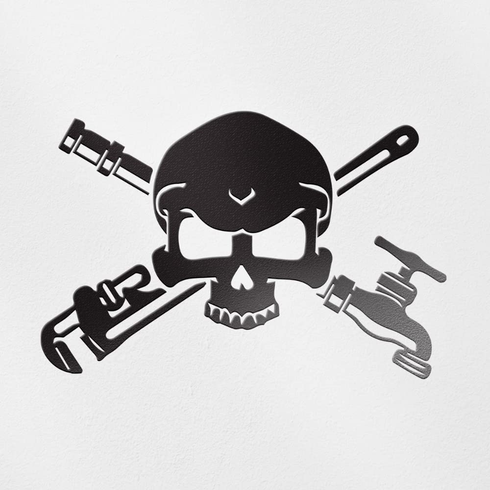 エッダースケルトンリッド&インナーフレーム&キーLockステッカー Amazon.com - Transparent Decal Stickers of Plumber Skull Cross