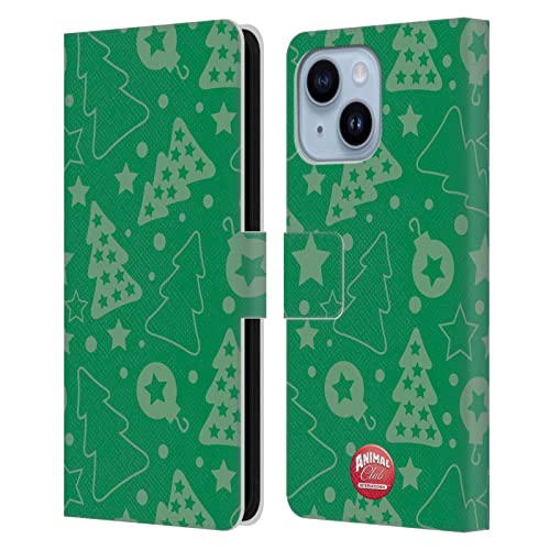 Étui portefeuille iPhone 14 Plus Animal Club International motif Arbre de Noël
