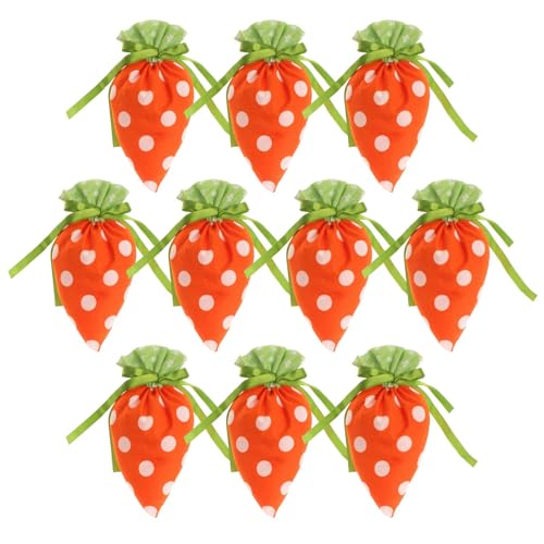 Bolsas de zanahoria, bolsas de Pascua con cordón - 7.9 x 4.7 pulgadas bolsas de Pascua de zanahoria lindas para niños | Contadores de cestas de primavera 10x, actividad de búsqueda de huevos, favores