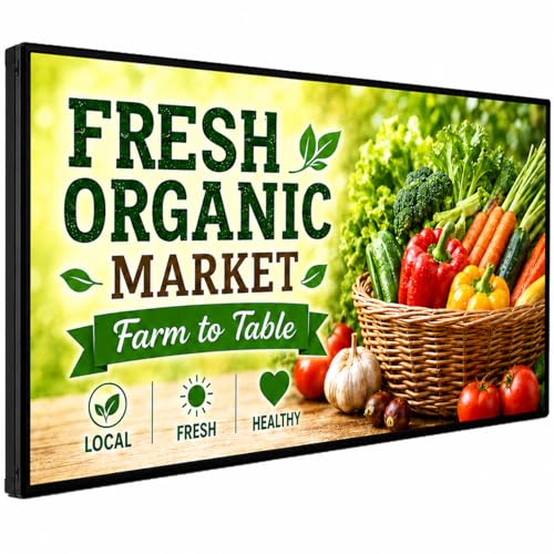 Image of CX P5 Outdoor LED Sign 65 inch x 34 inch, IP65 Waterproof Full-Color Programmable LED Display, 320 x 160 Pixel Digital Sign Board with WiFi & USB Control for Restaurants, Stores & Business Advertising