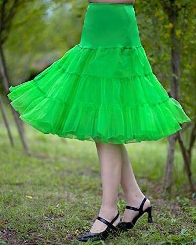 Image of 1950s Vintage Knee Length Crinoline Petticoats For Women Tulle skirts for under dresses 50s Clothing