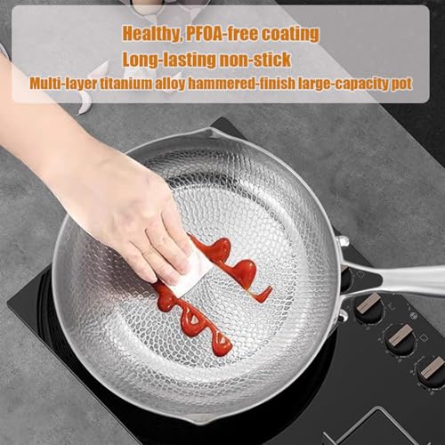 Casserole multifonctionnelle en titane de 28cm pour friture réussie