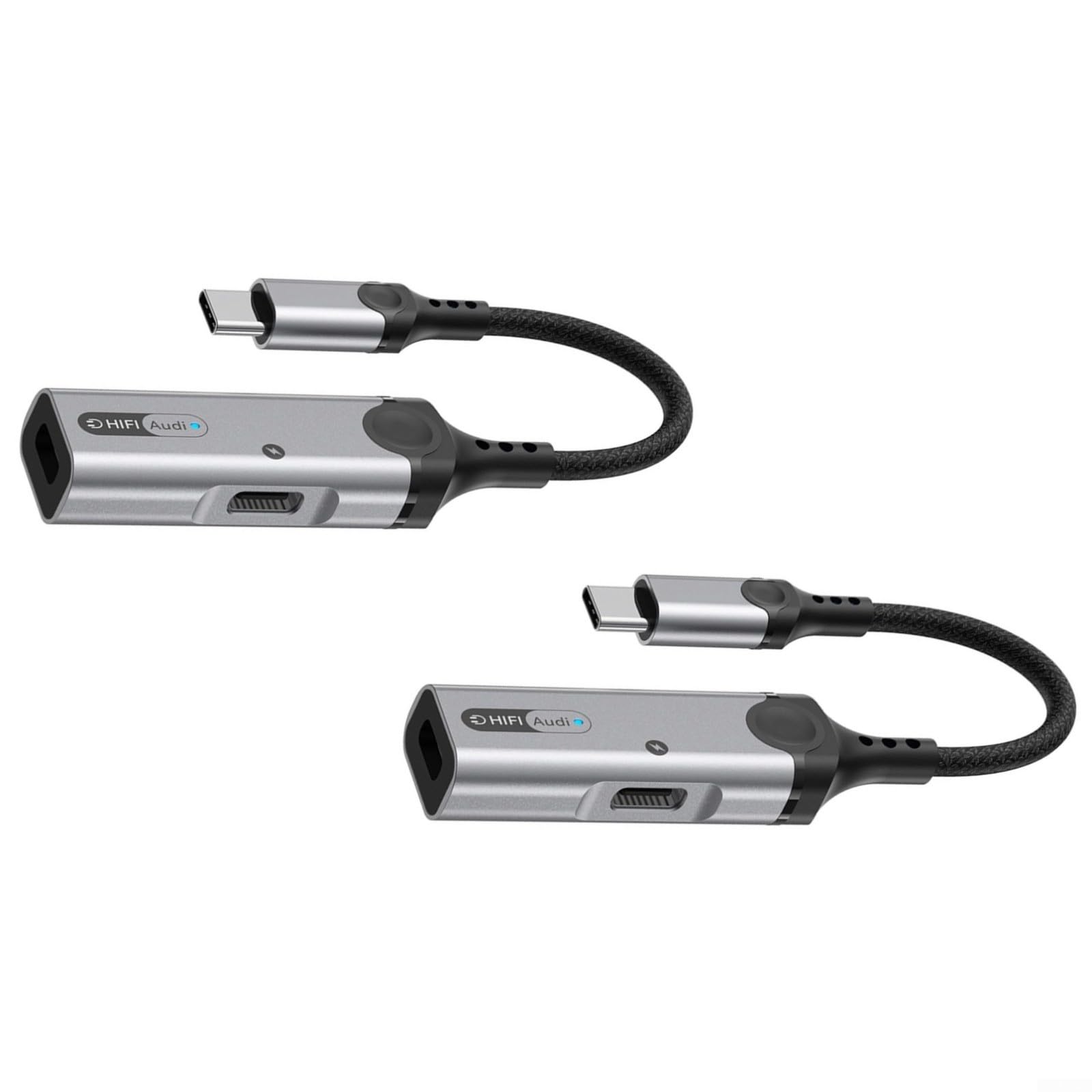 Adaptateur audio USB-C vers 3,5 mm avec charge rapide 60W PD pour ordinateur et smartphone