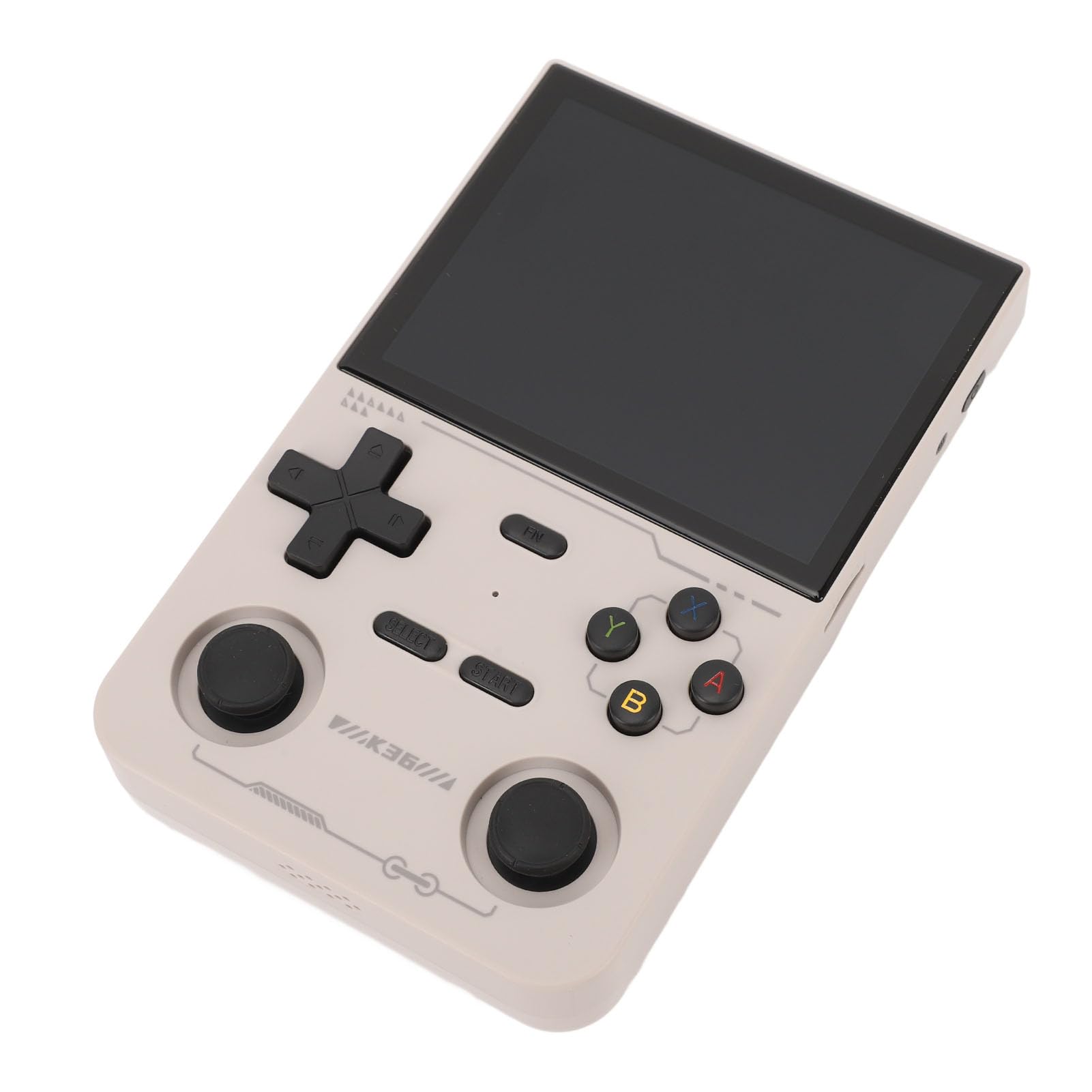 Yinhing Handheld-Spielekonsole mit 3D-Joystick, 3,5-Zoll-Farbbildschirm, Retro-Spielekonsole, Stilvolles Weißes Design für Spielerlebnis (White)