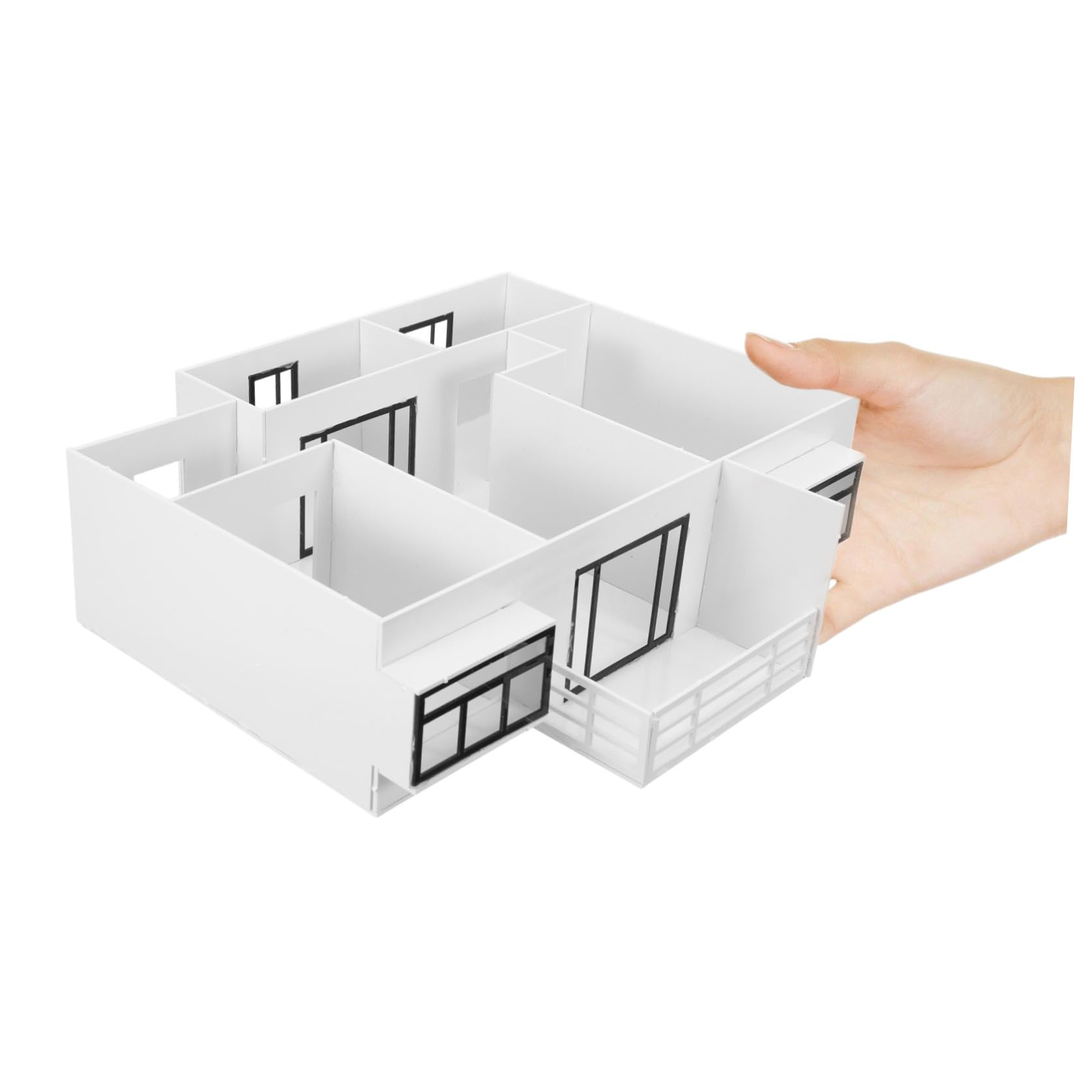 SUPVOX Kit di Assemblaggio Modello Architettonico in Scala 1/50, Materiale Abs e Acrilico, per Interni, Apprendimento Pratico, Hobbisti e Professionisti