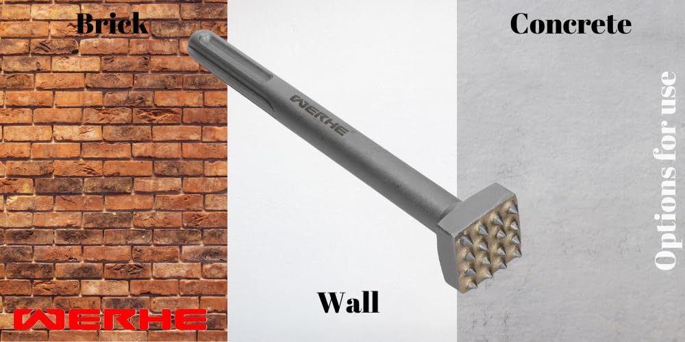 Scalpello a punte WERHE SDS MAX 25 denti, 300 mm – Per la lavorazione di calcestruzzo e pietra