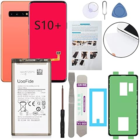 UooFide Battery for Galaxy S10+ Replacement, Compatible with Samsung Galaxy S10+ SM-G975 All Carriers EB-BG975ABU EB-BG975ABA EB-BG975ABE with Professional Repair Tools Kit Cover