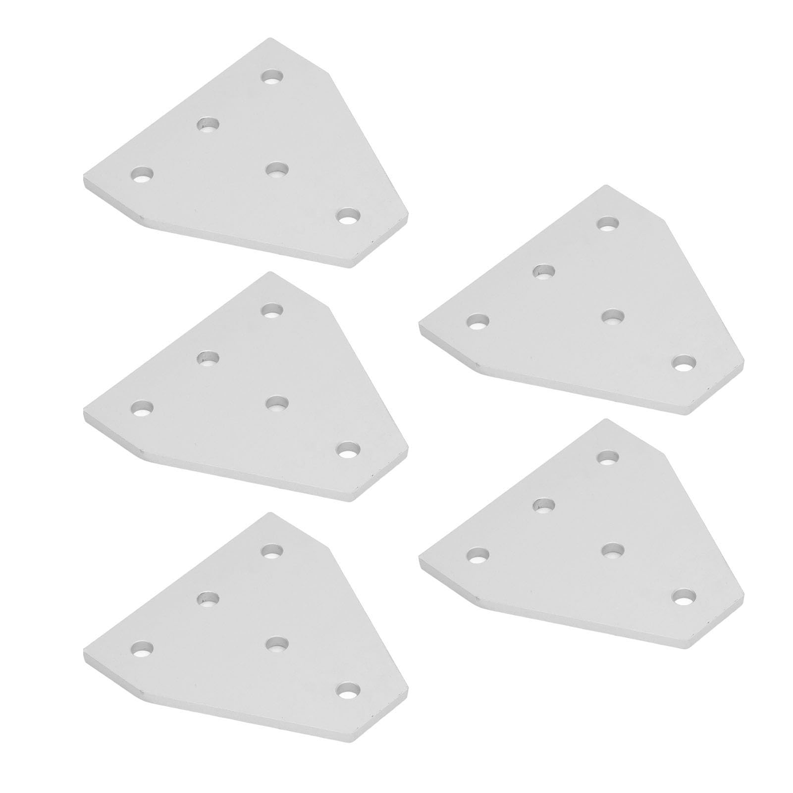 Placa de unión para mesas y camas Cocoarm, placas de reparación de 5 agujeros en aluminio