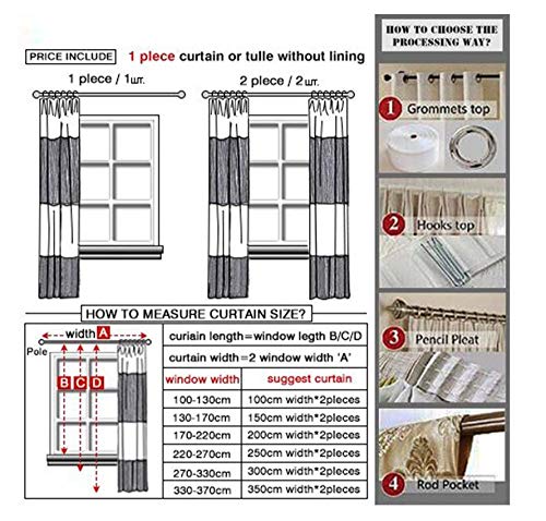 Gordijnen woonkamer hoge kwaliteit wit half geplette transparante gordijnen voor woonkamer venster effen lange tule… - Afbeelding 6