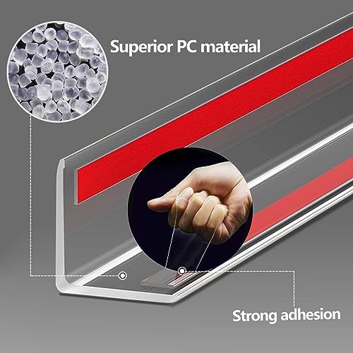 Image of Self-Adhesive Clear Wall Corner Protector - 4Pack, 16 inch x3 /4 inch