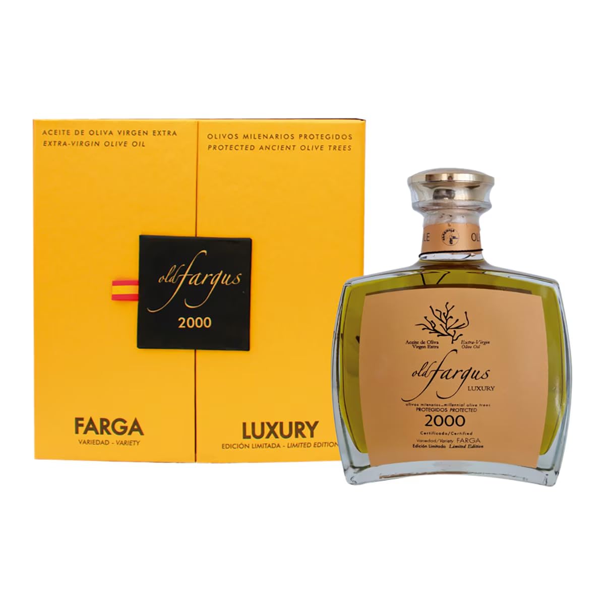 OLDFARGUS | Certyfikowana oliwa z oliwek extra virgin z drzew oliwnych 2000 lat - luksusowy zestaw upominkowy 500 ml
