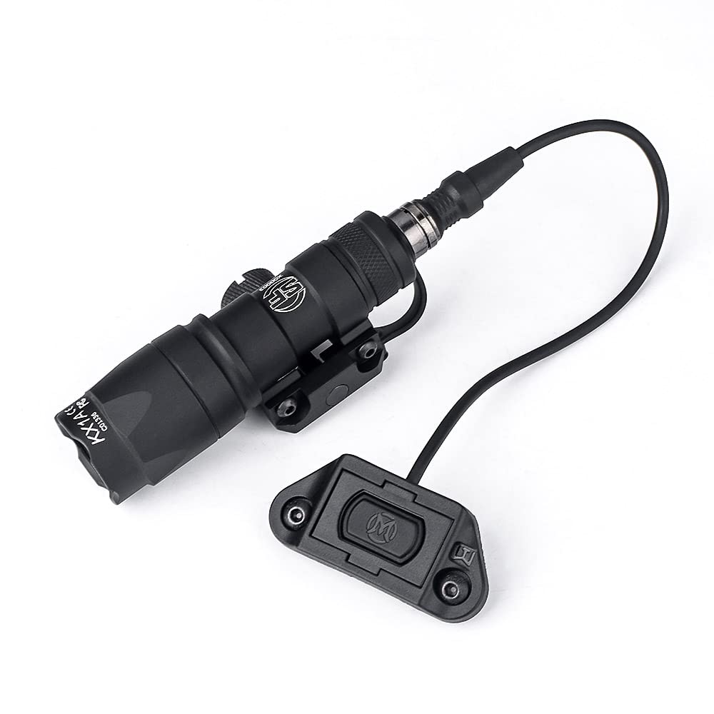 Interruttore di Pressione a Distanza della Torcia elettrica Tattica M300 M600 Scoutlight Torcia Interruttore (Nero)