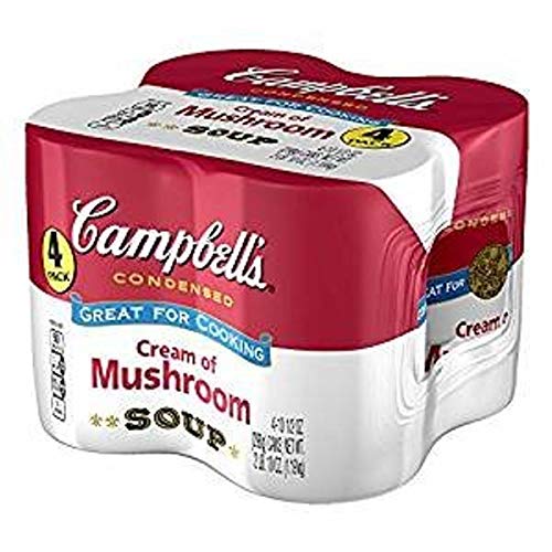 Campbell's Crema de sopa de champiñones, paquete de 4.