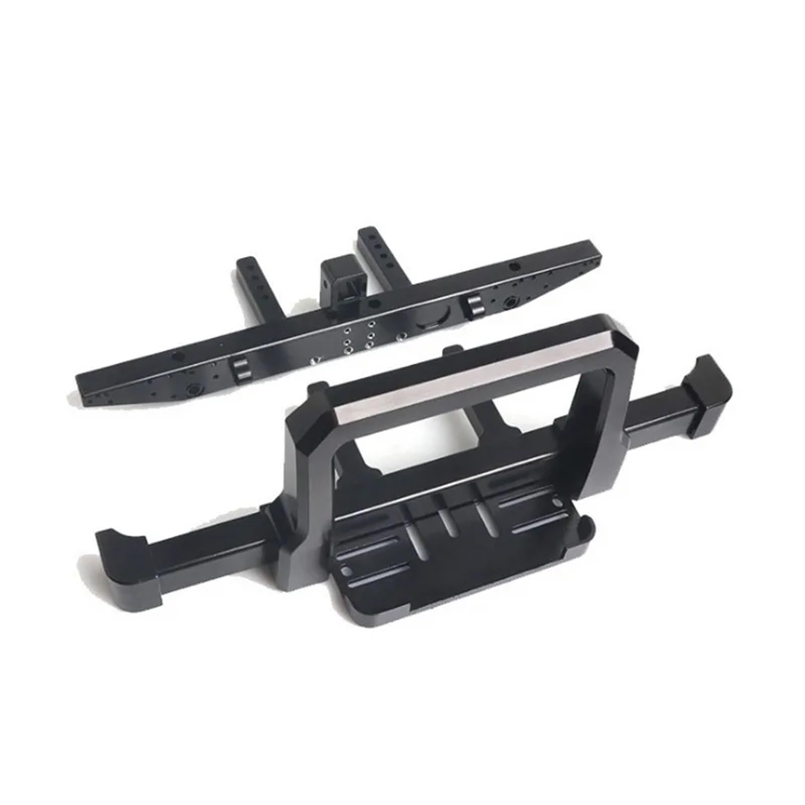 Pare-Chocs Avant/Arrière En Aluminium Pour TRX-4 Defender 1/10 – Avec Support Treuil Et Crochet – Upgrade RC Crawler