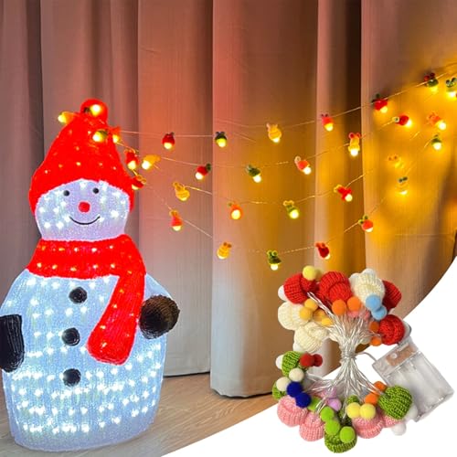 Christmas-String-Lights-Festive-Decoration-LED-Santa-Hat-Light-Strings-for-Childrens-Room-Christmas-LED-Hat-String-Lights-Flash-Lights-Christmas-Indoor-Decorations-Self-Provided-Battery