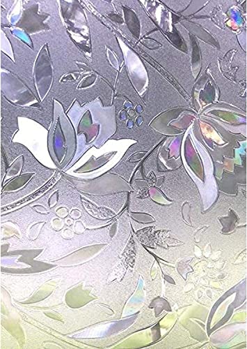 Zindoo Privacy Film for Glass Windows - Stained & Frosted Window Films for Home Office & Bedroom - 59.5 x 400CM