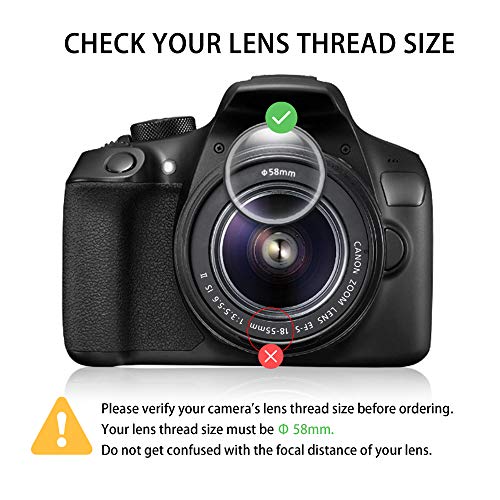 Waka 58Mm Mc Uv Filter - Ultra Slim 16 Layers Multi Coated Ultraviolet Protection Lens Filter For Canon Nikon Sony Dslr Camera Lens #TOP1