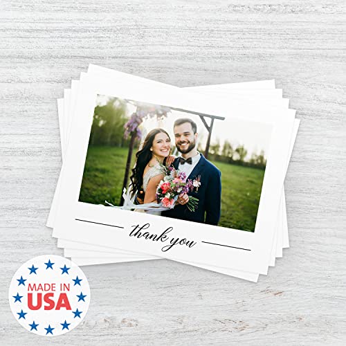 Sblabels 178-ACC8-AQ-FF-AMA3 Personalized Simple Photo Thank You Cards / 100 Modern All Occasion Custom Bulk Thanks Note Cards thumb #5