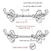 Gabry&jwl 2Pcs Vintage Flower Nipplerings 14G Stainless Steel Straight Barbell Nipple Ring Floral Filigree Inlay Cubic Zirconia Butterfly Wings Nipple Piercing for Women(Silver)