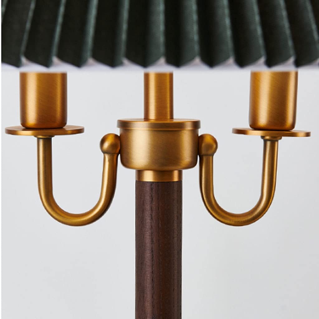 Lampa stołowa Metalowa lampa stołowa z tkaniny światło Luksusowe retro strojne lampy dzienne salon i sypialnia wystrój