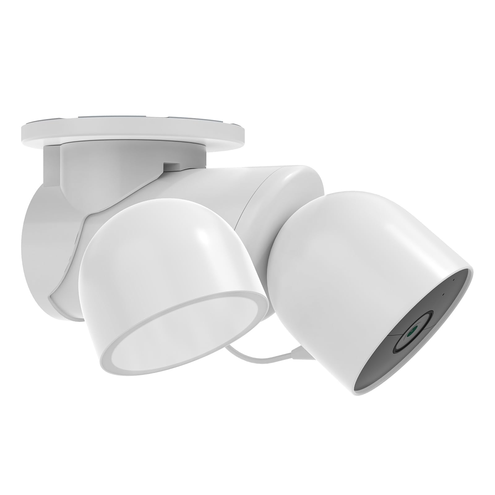 Eave Mount for Google Nest Cam with Floodlight - Outdoor Floodlight Security Camera Bracket (White)