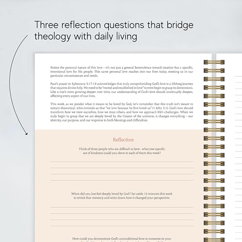 Official Spiral Bible in a Year, 52 Week Bible Study Guide (Floral) | 52-Week Guided Reading Plan, Daily Devotional & Bible Study Journal for Women, Adults & Teens, Wide Margins for Notes - Image 5
