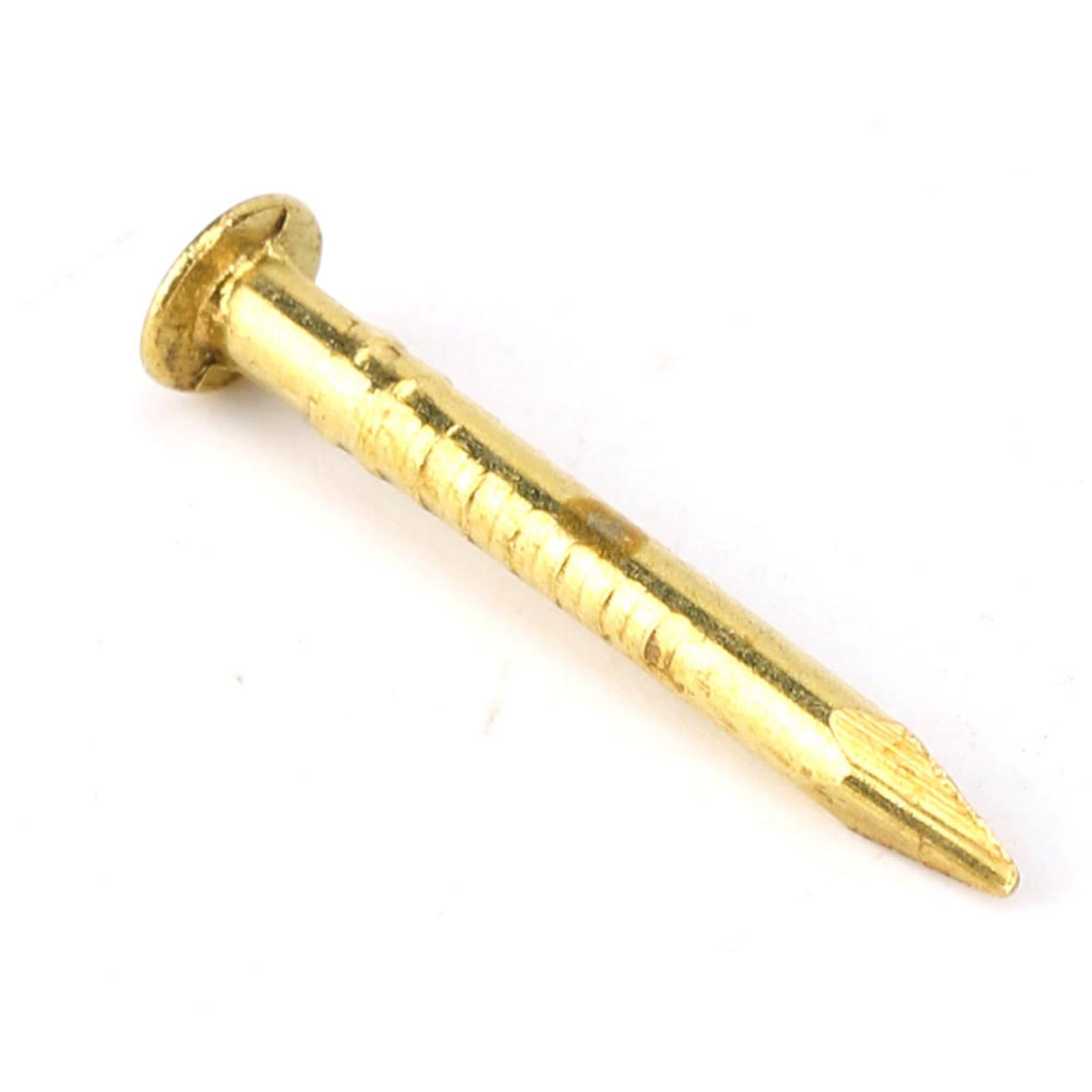 Cocoarm 100 Uds. Accesorios de Hardware de Latón para Clavos de Cabeza Redonda, Fácil Instalación Duradera para Reparación de Muebles, 10mm, 15mm, 18mm y 22mm (15 mm de largo)