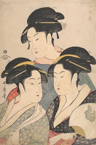 Affiche artistique la fabrication du fil de soie Utamaro : Cadeau déco idéal
