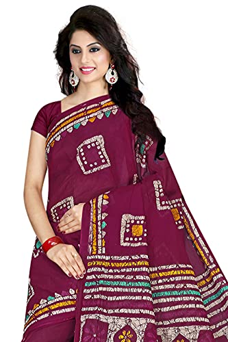 Image of TAMAIRA FASHION Mulmul Pure Cotton Saree For Woman Batik Printed |Office Wear Daily Wear Sarees For Women Without Blouse Piece(Available in 9 Colours)