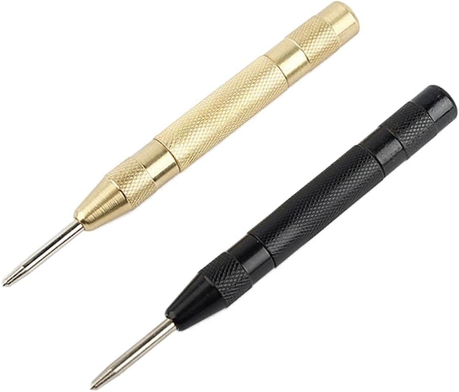 Pinakine® 2PCS Center Hole Punch Strikes Surface Hammer Spring Loaded Window Breaker|72027584PNK